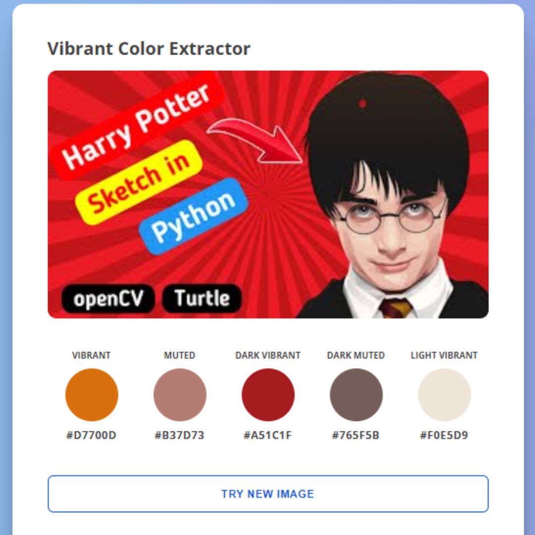 Create Image Color Extractor Tool using HTML, CSS, JavaScript, and Vibrant.js